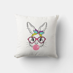 Hasen-Gesicht-Bubble-Gum-Blas-Brille-Stirnband Hap Kissen