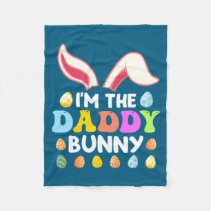 Hasen-Gesicht Cooler Osterhase Mit Gles Daddy Fa  Fleecedecke