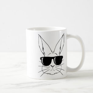 Hasen-Gesicht mit Sonnenbrille für Jungen Männer K Kaffeetasse