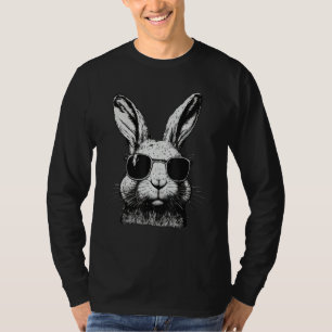 Hasen-Gesicht mit Sonnenbrille für Jungen Männer K T-Shirt