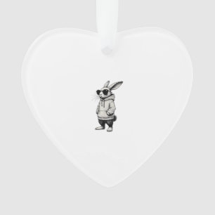 Hasen-Gesicht mit Sonnenbrille Ostertag für Jungen Ornament