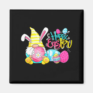 Hasen-Gnom-Hase-Eier-Jagd-Froher-Oster-Tag Magnet