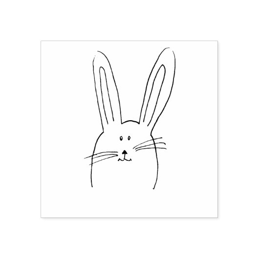 Hasen Gummistempel (Prägung)