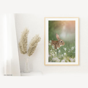 Hasen im Raum der Löwenfeldchen Fotodruck