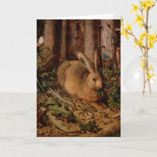 Hasen im Wald Karte (Gelbe Blume)