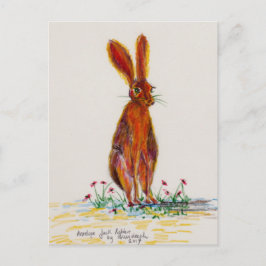 Hasen in den Mohnblumen Postkarte