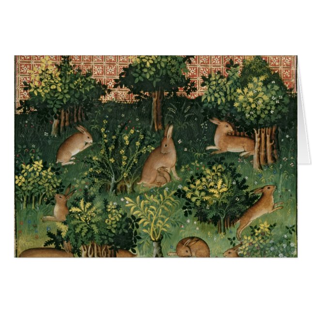 Hasen in einem Holz (Vorderseite (Horizontal))