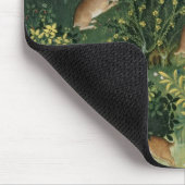 Hasen in einem Holz Mousepad (Ecke)