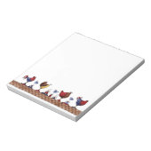 Hasen in einer Reihe - Notepad Notizblock (Rotiert)