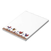 Hasen in einer Reihe - Notepad Notizblock (Rotiert)