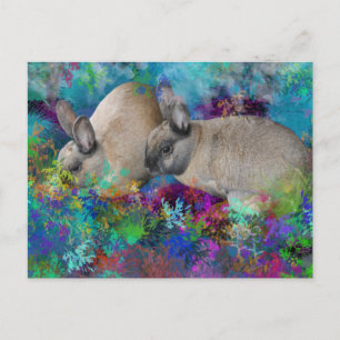 Hasen in Fantasyland: A Hare Tale Postkarte