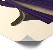 Hasen in Lila Hülle Poster (Ecke)