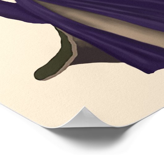 Hasen in Lila Hülle Poster (Ecke)