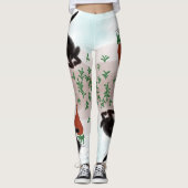 Hasen in meinem Garten Leggings (Vorderseite)