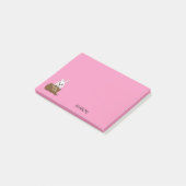 Hasen in Schokolade Ei Happy Oaster | Personalisie Post-it Klebezettel (angewinkelt)