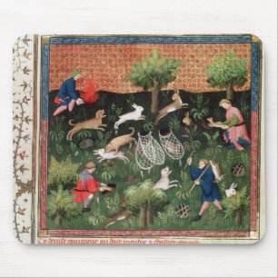 Hasen Jagd fol.92 Frau-Fr 616, vom Livrede Mousepad