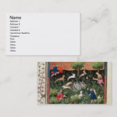 Hasen Jagd fol.92 Frau-Fr 616, vom Livrede Visitenkarte (Vorne/Hinten)