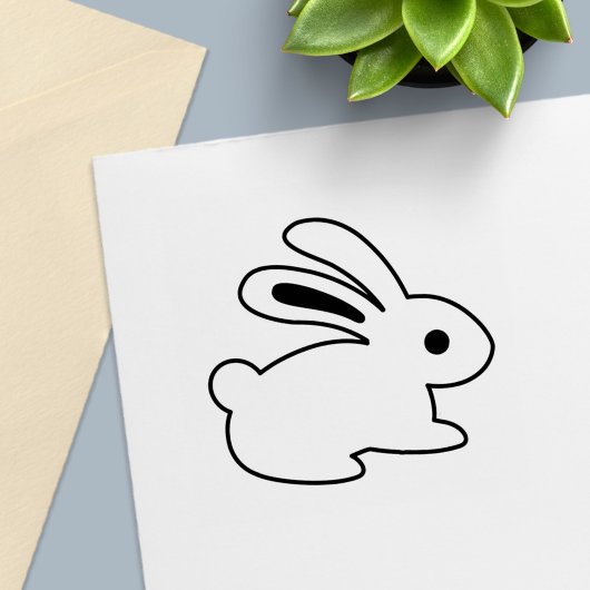 Hasen-Kaninchen-Farbe Gummistempel