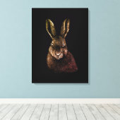 Hasen, Kaninchen, zeichnend Leinwanddruck (Insitu (Holzboden))