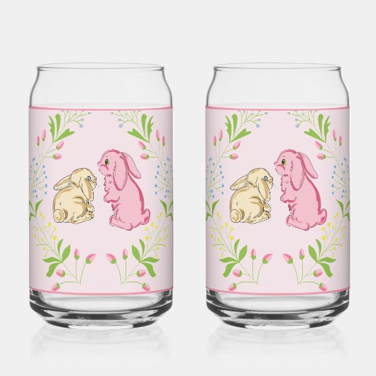 Hasen-Kranz Rosa Glas (Vorderseite)