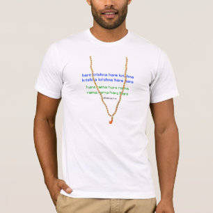 Hasen Krishna Beschwörungsformel Mala Rosenbeet-T T-Shirt