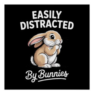 Hasen Kunst Süße Kaninchen Hase Design Männer Frau Poster