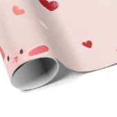 Hasen Küsschen & Herzenswünsche Geschenkpapier (Rolleneckpunkt)