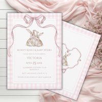 Hasen-Küsse & Baby-Wünsche Rosa Baby-Party