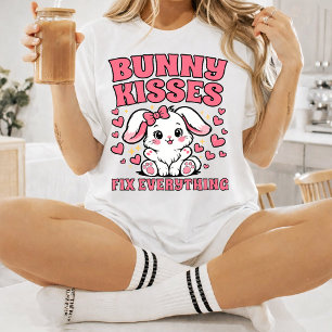 Hasen-Küsse machen alles besser - Süßes Hasendesig T-Shirt