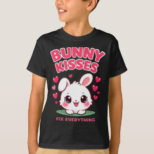 Hasen-Küsse reparieren alles süßes Hasen-Design T-Shirt