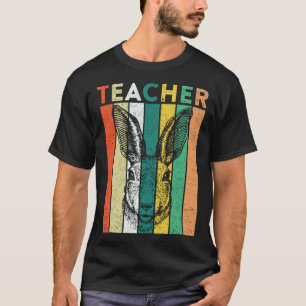 Hasen-Lehrer-Osterhasen-Eier-Jagd-Vintage-Kaninche T-Shirt