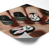 Hasen-Nagelkunstposter Poster (Ecke)