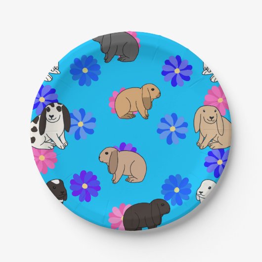 Hasen Pappteller (Vorderseite)