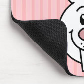 Hasen (Pink) Mauspad (Ecke)