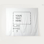 Hasen Protestschild / Anpassbare ASCII-Textkunst Wandteppich (Vorderseite (Horizontal))