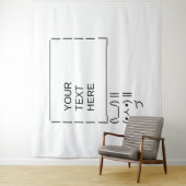 Hasen Protestschild / Anpassbare ASCII-Textkunst Wandteppich (Beispiel)