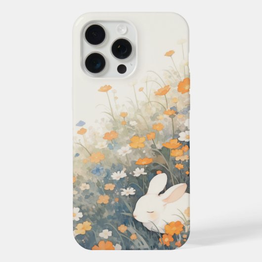 Hasen Schlafparadies iPhone Hülle (Rückseite)