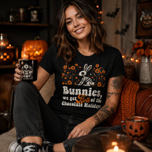 Hasen & Schokolade Feiertage Halloween Tri-Blend Shirt