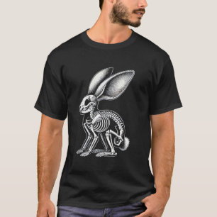Hasen-Skelett-Knochen Frohe Halloween-Vorabend T-Shirt