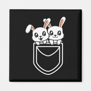 Hasen-Tasche Lustiger Hase Ostern Männer Frauen Ki Magnet