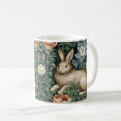 Hasen und Blume im Jugendstil Kaffeetasse (VorderseiteRechts)