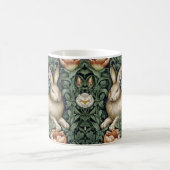 Hasen und Blume im Jugendstil Kaffeetasse (Mittel)