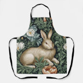 Hasen und Blume im Jugendstil Schürze (Vorderseite)