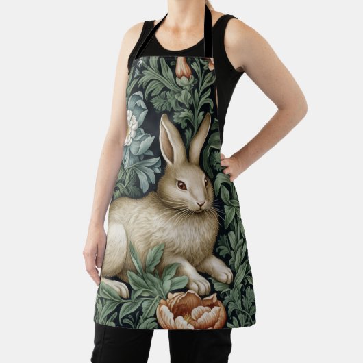 Hasen und Blume im Jugendstil Schürze (InSitu)