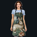 Hasen und Blume im Jugendstil Schürze<br><div class="desc">Hasen und Blume im Gartenstil,  William Morris inspirierte Kunst.</div>