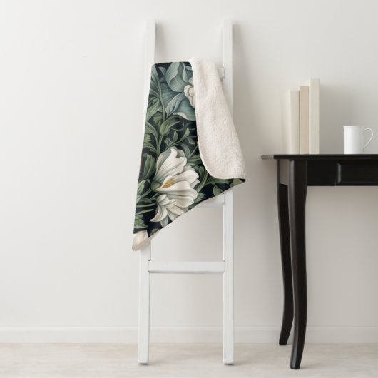 Hasen und Blume im Jugendstil Sherpadecke (Beispiel)