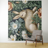 Hasen und Blume im Jugendstil Wandteppich (Beispiel)
