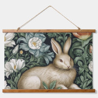 Hasen und Blume im Jugendstil