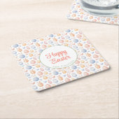 Hasen und Eier Rechteckiger Pappuntersetzer (angewinkelt)