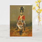 Hasen- und Fuchsschale Karte (Gelbe Blume)